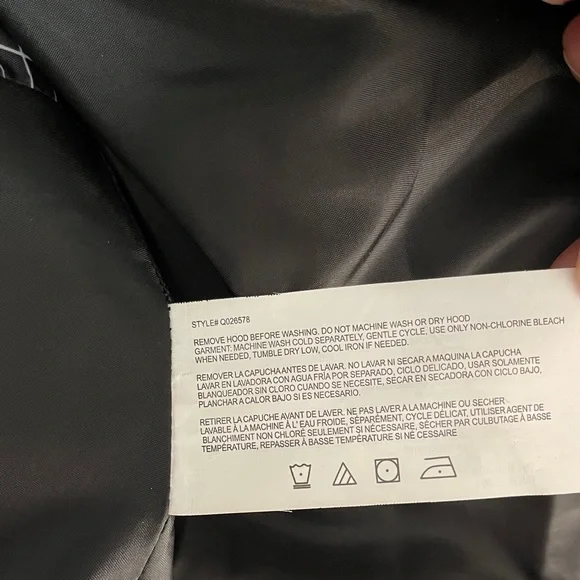 Nautica Navy Blue Puffer Mid Length Jacket Removable Faux Fur Hooded Ski Coat L - Picture 9 of 10